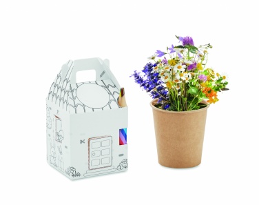 Logo trade mainoslahja ja liikelahja tuotekuva: Talonmuotoinen kasvatussetti