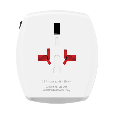 Logo trade liikelahja kuva: SKROSS World Travel MUV 2-napainen USB A ja C adapteri