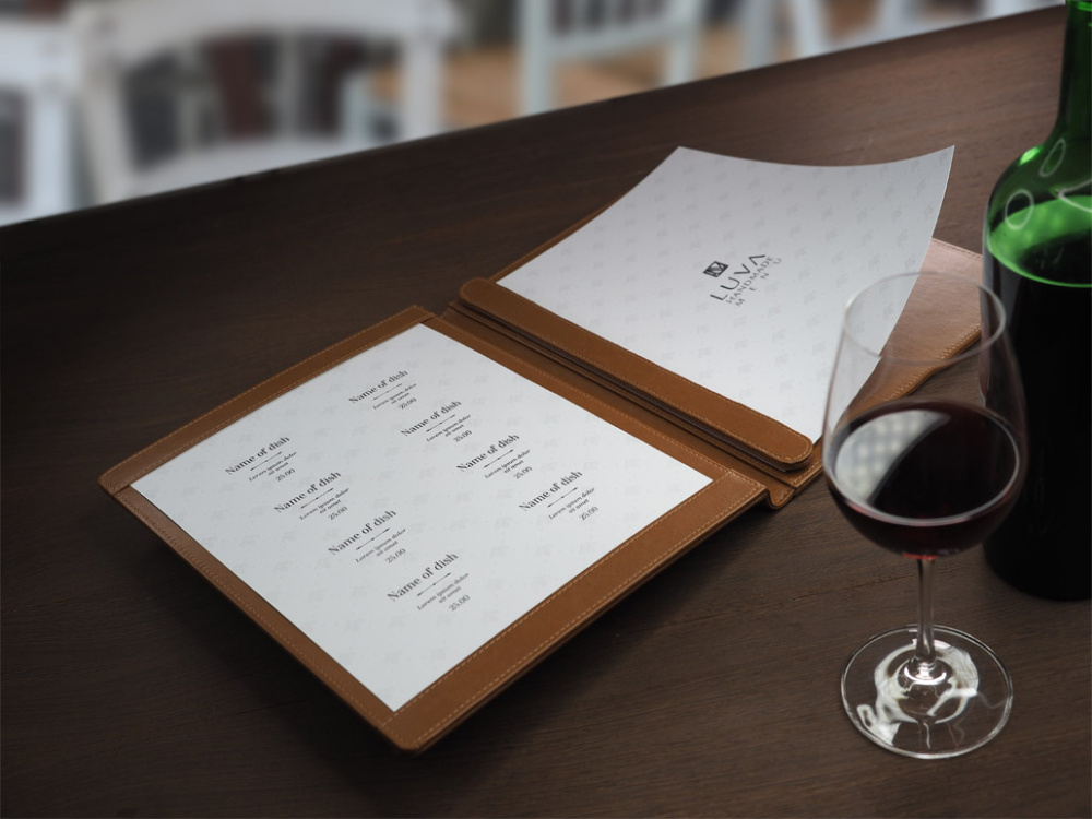 Logo trade mainoslahja ja liikelahja tuotekuva: Menukansi 1054119