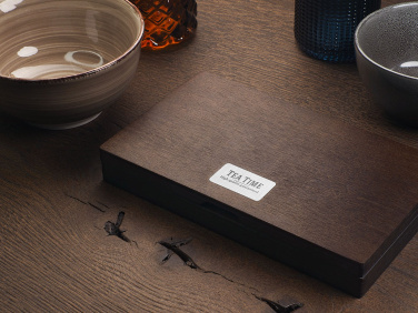 Logo trade mainoslahjat tuotekuva: Puinen setelilaatikko 1816121