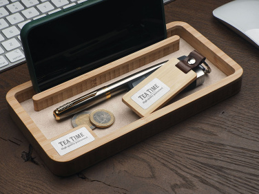 Logotrade mainoslahja tuotekuva: Puinen työpöydän järjestäjä 1818292