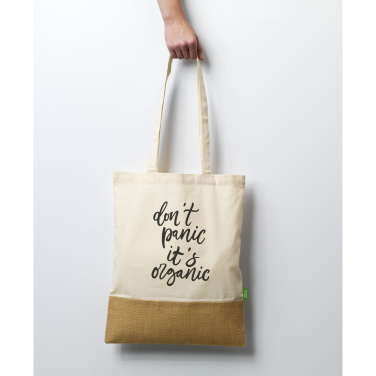 Logotrade liikelahjat mainoslahjat tuotekuva: Combi Organic Shopper (160 g/m²) pussi