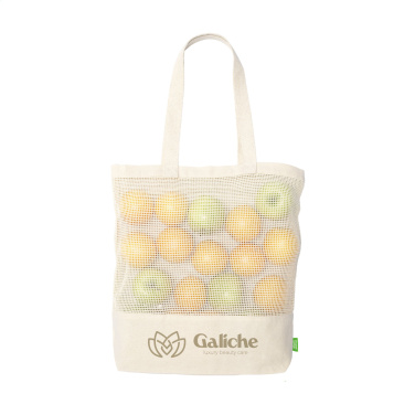 Logo trade liikelahjat mainoslahjat kuva: Natura Organic Mesh Shopper (180 g/m²) ostoskassi