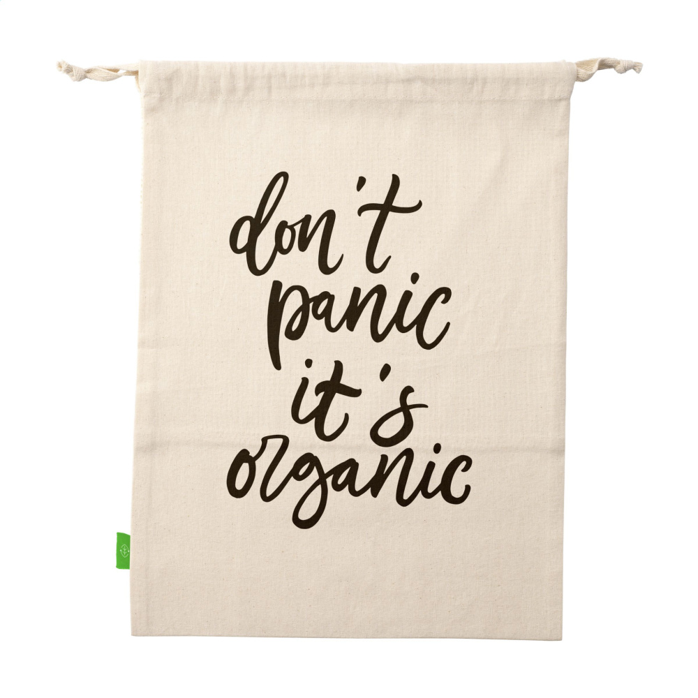 Logotrade mainostuote tuotekuva: Natura Organic GOTS Mesh Bag (120 g/m²) hedelmäpussi