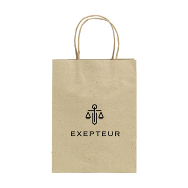 Logotrade mainoslahja ja liikelahja kuva: Leaf It Bag kierrätettyä ruohopaperia (120 g/m²) M