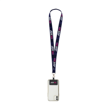 Logotrade mainoslahja tuotekuva: Lanyard Sublimation RPET 2 cm Patch-avainnauhalla