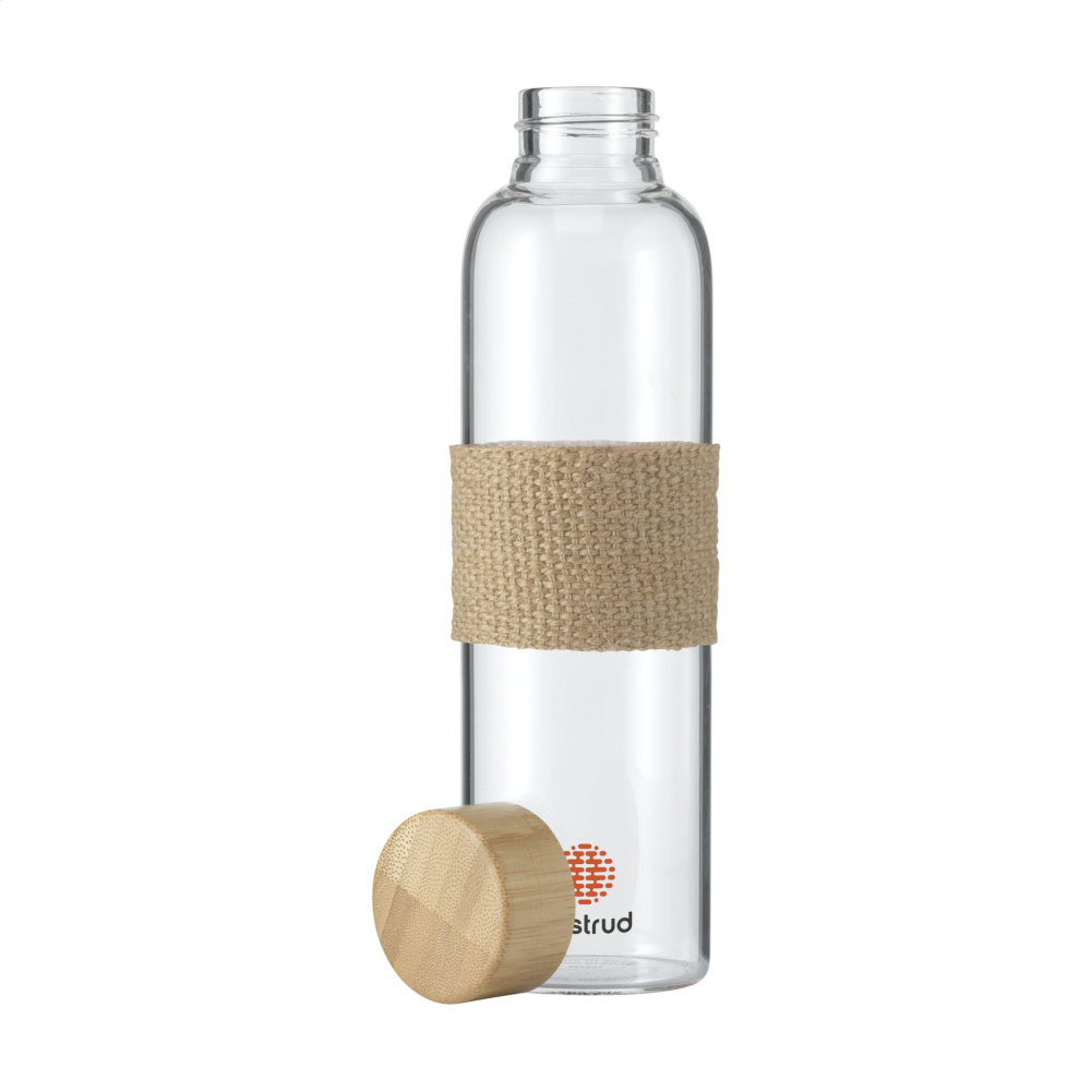 Logo trade liikelahjat tuotekuva: Senga Glass Bamboo 500 ml juomapullo