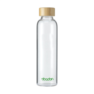 Logo trade mainostuote kuva: Senga Glass Bamboo 500 ml juomapullo
