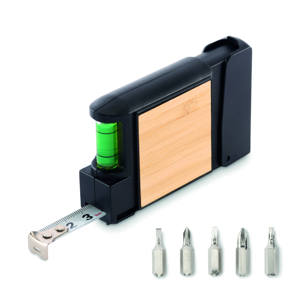 Logo trade mainoslahjat tuotekuva: Monitoiminen mittanauha