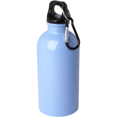 Logo trade liikelahja mainoslahja tuotekuva: Oregon 400 ml:n RCS-sertifioitu, yksiseinämäinen, ruostumattomasta teräksestä valmistettu vesipullo jousihaalla