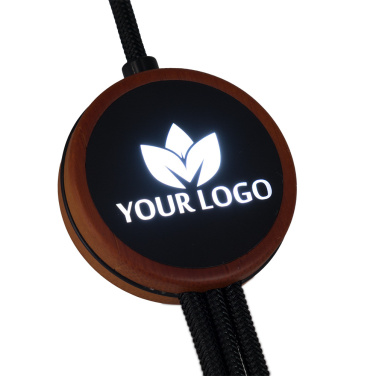Logotrade mainoslahja ja liikelahja kuva: 3in1-kaapeli valaistulla logolla - LH-ZM04