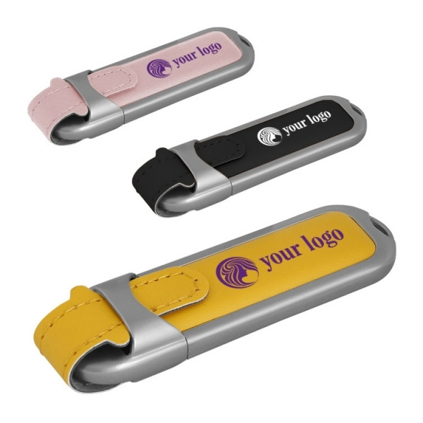 Logotrade mainoslahja tuotekuva: Nahkainen USB-tikku