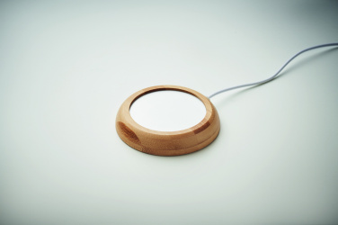 Logotrade mainostuote tuotekuva: Bambuinen mukilämmitin USB:llä