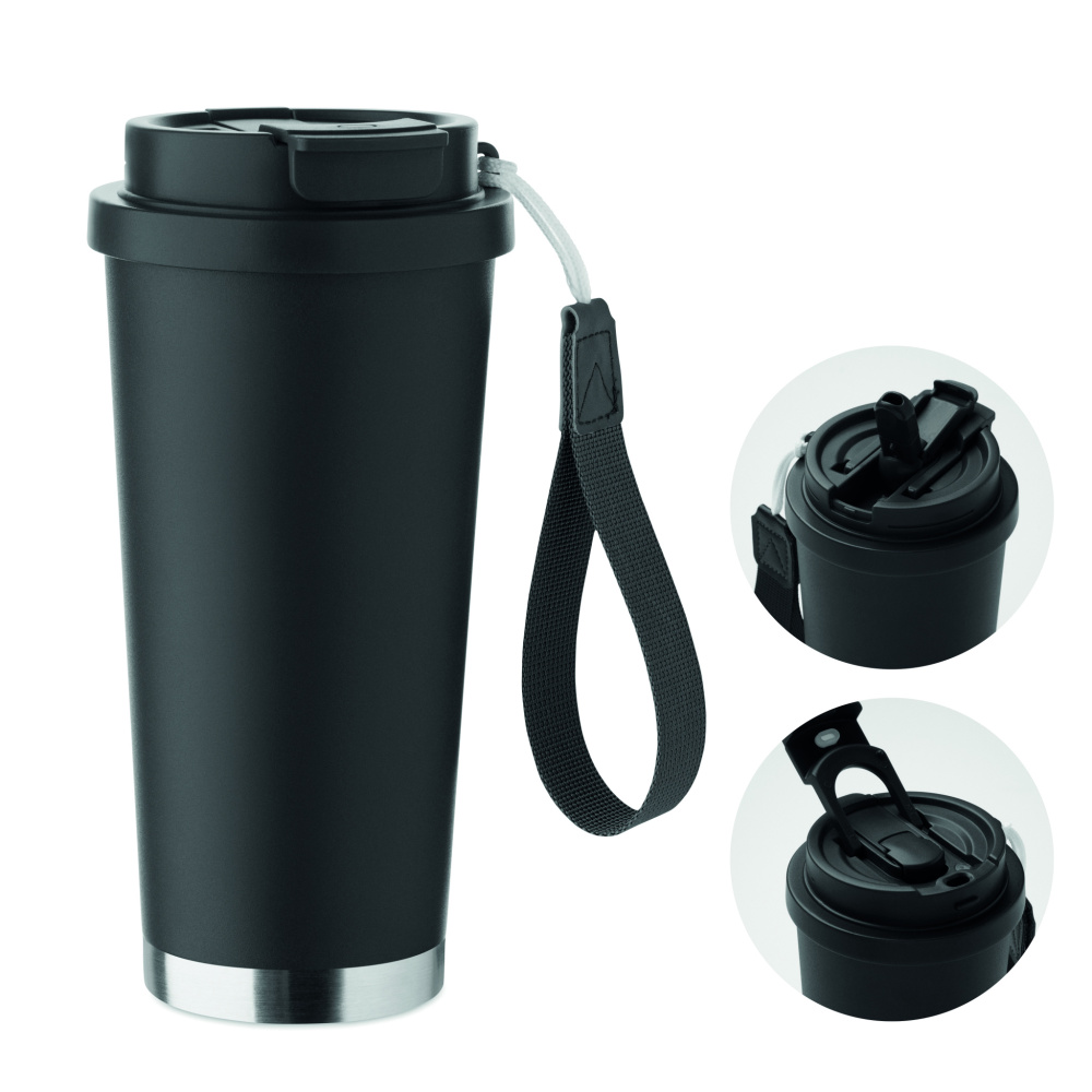 Logotrade mainoslahjat kuva: Kaksiseinäinen juomamuki 500ml