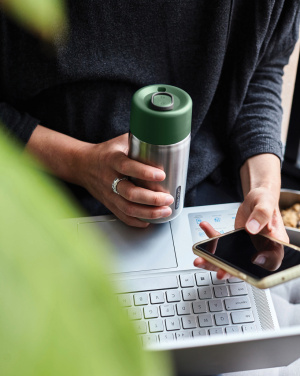 Logo trade mainoslahjat tuotekuva: Musta+Blum-eristetty matkamuki ruostumatonta terästä