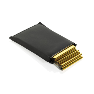 Logo trade mainoslahjat tuotekuva: Solra hätäpeite RCS-kierrätetystä RPET-pussissa