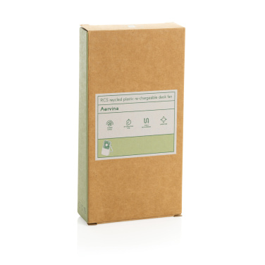 Logotrade liikelahja mainoslahja kuva: Aervina RCS-kierätysmuovinen ladattava tuuletin