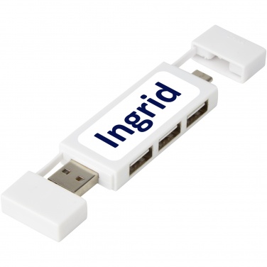 Logotrade dovana nuotrauka: Mulan dvigubas USB 2.0 šakotuvas