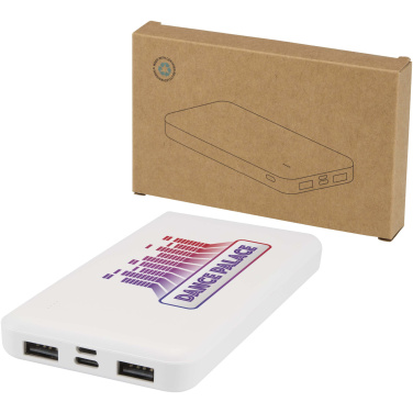 Logotrade verslo dovanos nuotrauka: „Intan“ 10 000 mAh 10 W perdirbto plastiko išorinė baterija