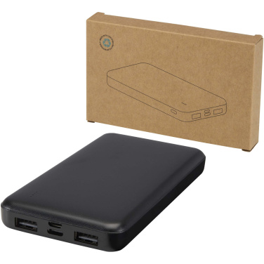 Logotrade verslo dovanos nuotrauka: „Intan“ 10 000 mAh 10 W perdirbto plastiko išorinė baterija