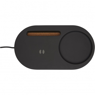 Logotrade logo dāvanas foto: Klip 5 W bezvadu uzlādes galda organizators