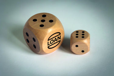 Logotrade logo dāvanas foto: Koka kauliņi Schima 3 cm diametrā