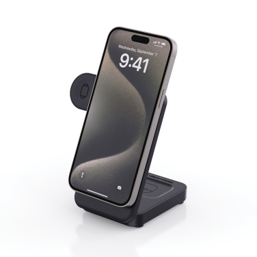 Logotrade logo dāvanas foto: Urban Vitamin Arcadia RCS plastmasas 15W 3in1 magnētiskais lādētājs