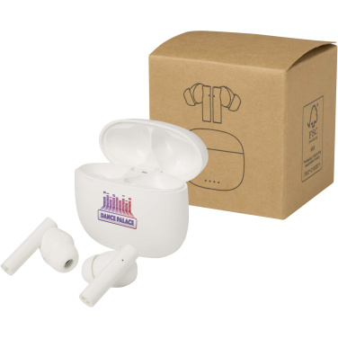 Logotrade ziemassvētku dāvanas foto: Alterf pārstrādātas plastmasas patiesi bezvadu Bluetooth® austiņas ar silikona ausu uzgaļiem
