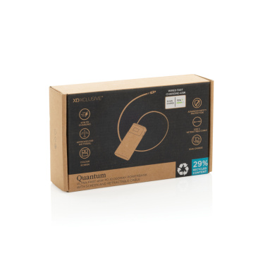 Logotrade logo dāvanas foto: Quantum RCS īpaši ātra PD45W 10.000mAh pārnēsājamā baterija ar ekrānu