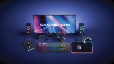Лого трейд pекламные cувениры фото: Игровые наушники с RGB-подсветкой и ENC
