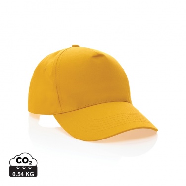 Логотрейд pекламные cувениры картинка: Кепка Impact 5 panel 190gr из переработанного хлопка с трассером AWARE™