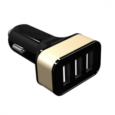 Логотрейд pекламные продукты картинка: Автомобильное зарядное устройство с 3 USB-портами