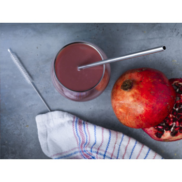 Логотрейд pекламные cувениры картинка: Многоразовый набор из 1 шт. ECO Straw Set, соломинка из нержавеющей стали