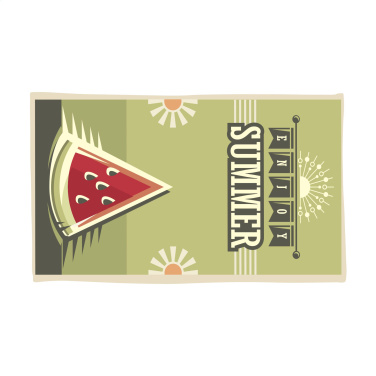 Лого трейд pекламные подарки фото: Пляжное полотенце RPET с принтом 350 г/м² 100x180