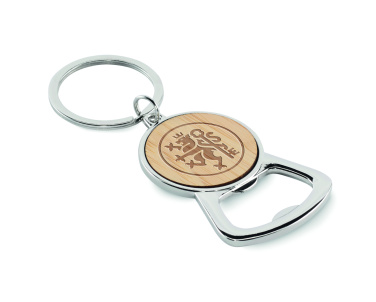 Логотрейд pекламные подарки картинка: Recycled aluminium key ring