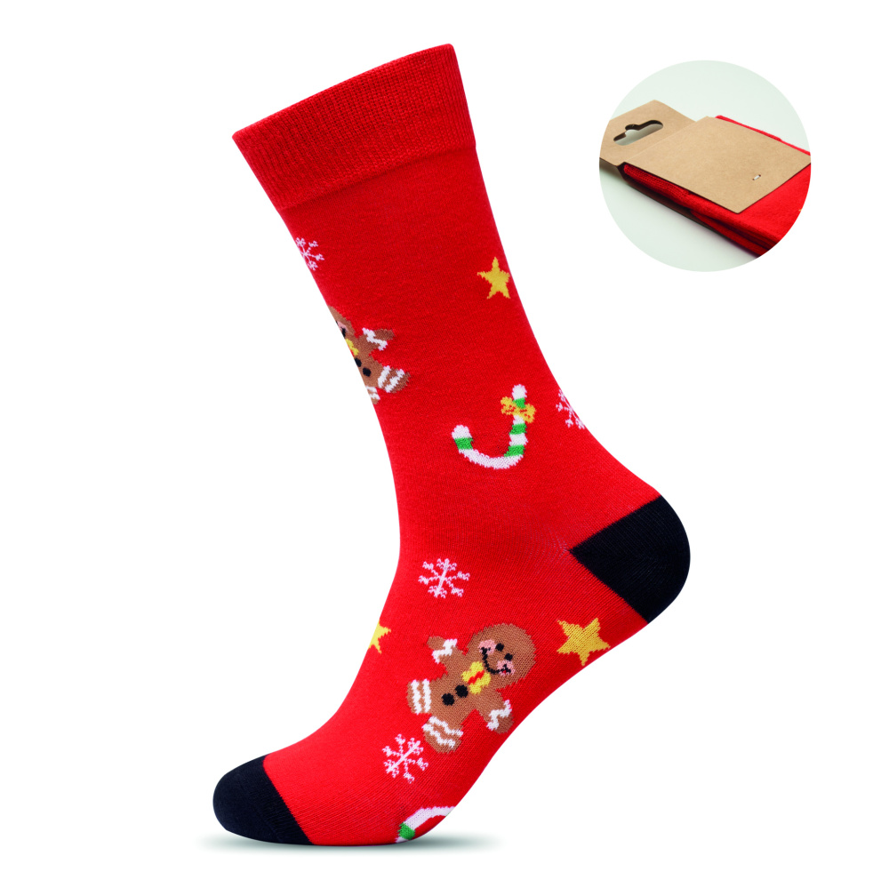 Логотрейд бизнес-подарки картинка: Pair of Christmas socks L