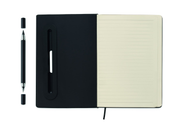Логотрейд pекламные cувениры картинка: A5 notebook with phone holder