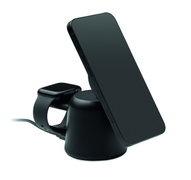 Логотрейд pекламные cувениры картинка: 3 in 1 wireless charger 15W