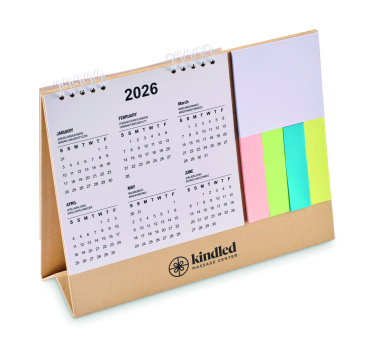 Логотрейд pекламные подарки картинка: Desk calendar with memo pad