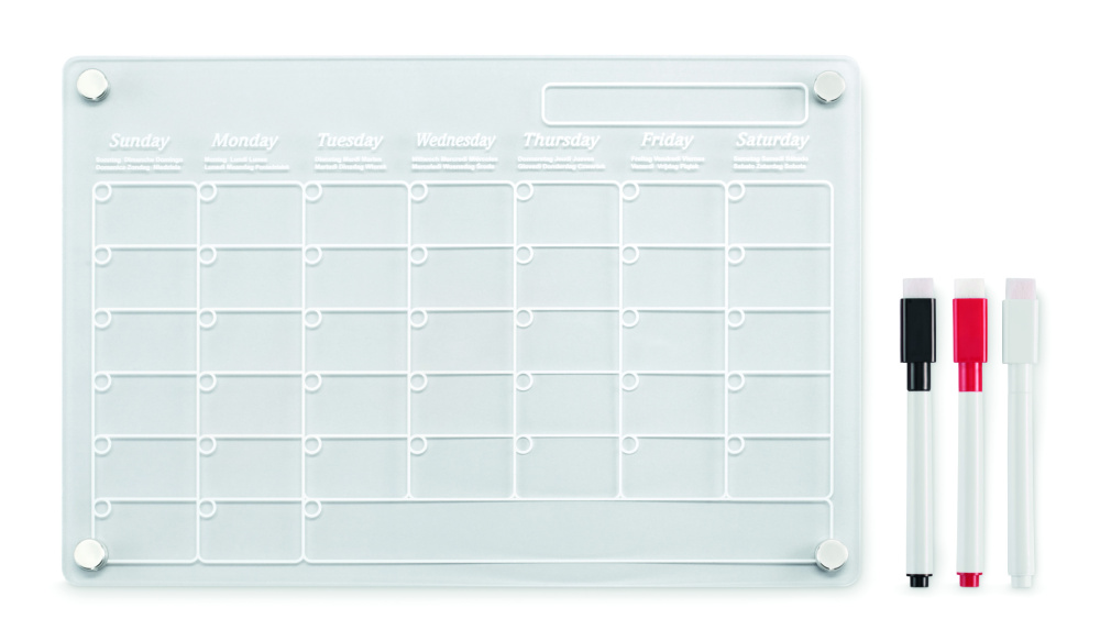 Лого трейд бизнес-подарки фото: Magnetic acrylic planner