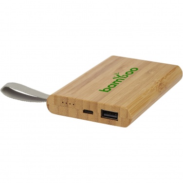 Logotrade profilreklam bild: Tulda 5000 mAh powerbank bambu