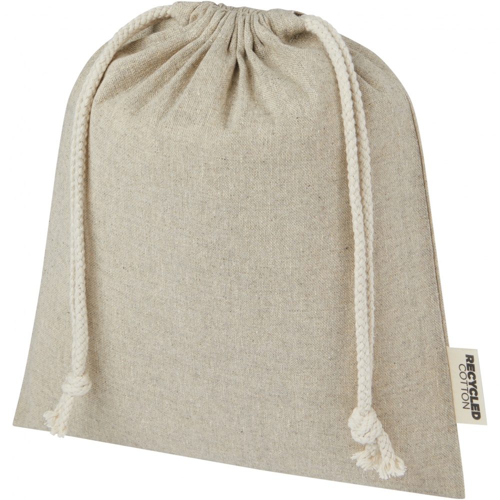 Logotrade kampanjprodukter bild: Pheebs presentpåse av 150 g/m² GRS-återvunnen bomull, medium, 1,5 l