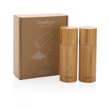 Logotrade presentreklam bild: Ukiyo bambu salt & peppar set