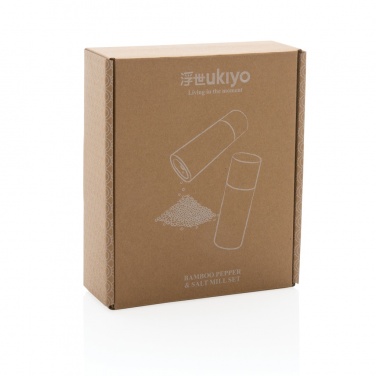 Logotrade profilreklam bild: Ukiyo bambu salt & peppar set