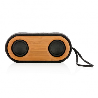Logotrade profilprodukter bild: Bamboo X dubbel högtalare