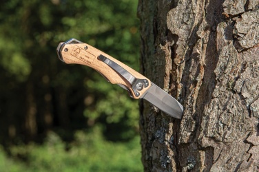 Logotrade kampanjprodukter bild: Outdoor-kniv i trä