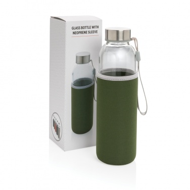 Logotrade profilreklam bild: Glasflaska med neoprenesleeve