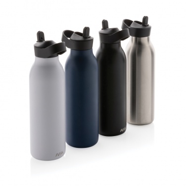 Logotrade kampanjprodukter bild: Avira Ara fliptop vattenflaska 500ml RCS Re-steel