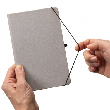 Logotrade profilprodukter bild: A5 hardcover anteckningsbok i återvunnet läder
