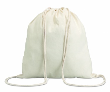 Logotrade reklamprodukter bild: Bomull 100 gsm drawstring bag